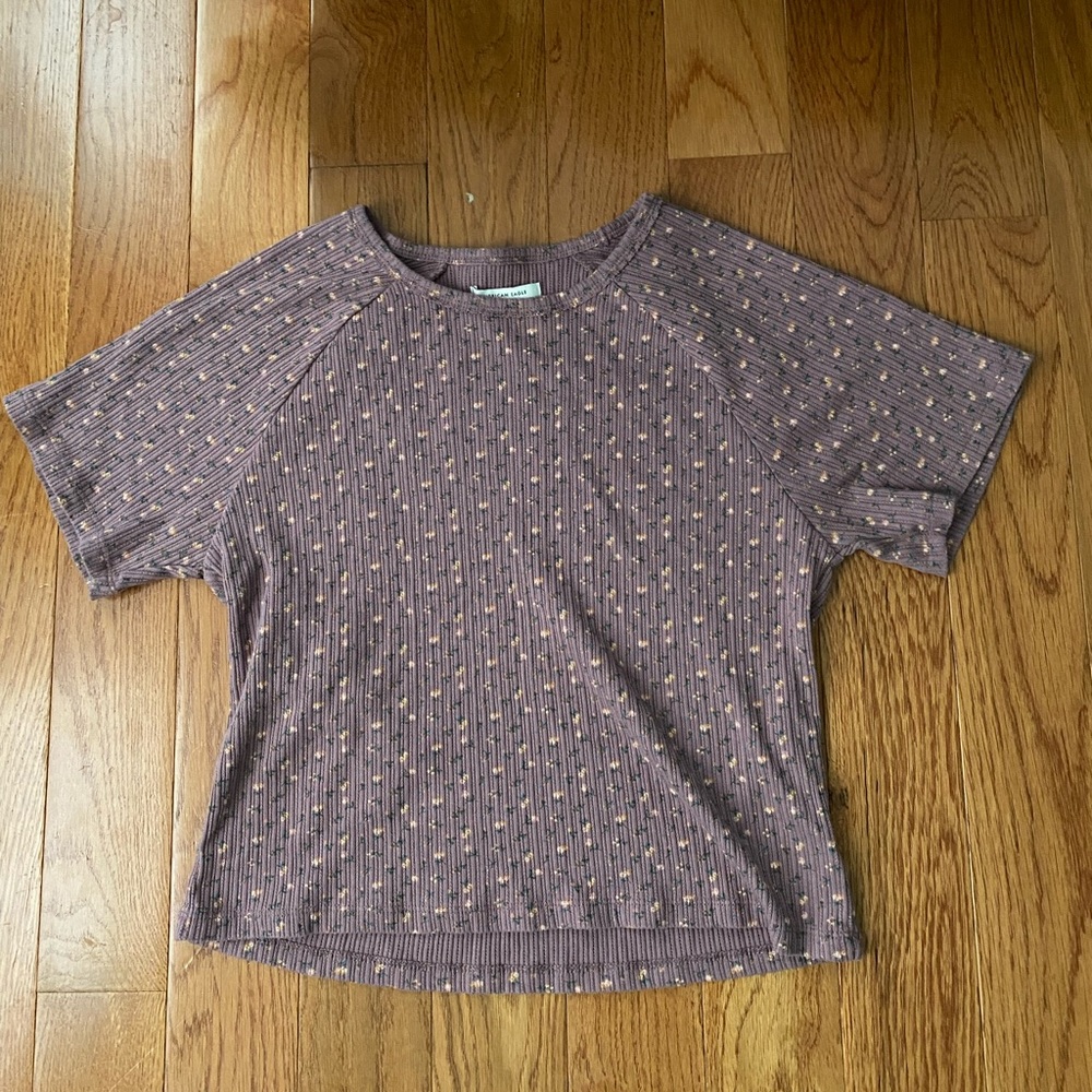 Purple flowery shirt from American eagle